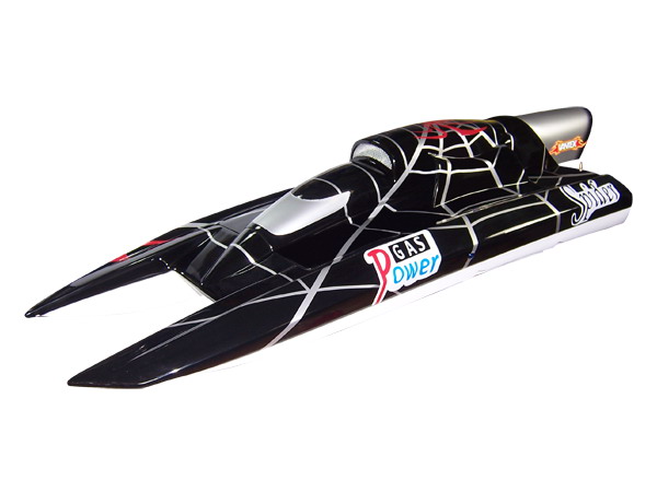 Gas Powered RC Boat - Black Spider