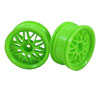 Green 10 Y-Spoke Wheels 1 pair(1/10 Car, 4mm Offset)