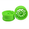 Green 10 Y-Spoke Wheels 1 pair(1/10 Car, 4mm Offset)